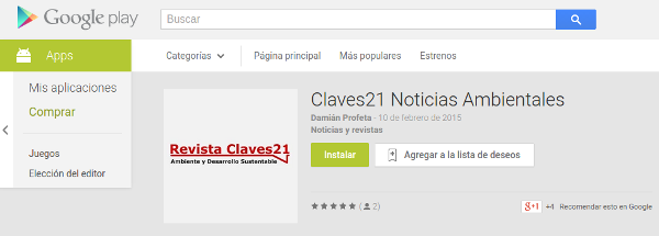 Descargar app de noticias ambientales claves21 para Android en Google Play 