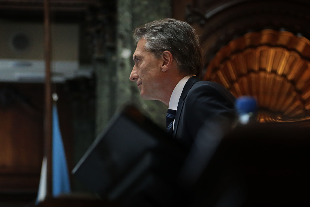 Mauricio Macri, en su discurso de apertura de las sesiones del Congreso mencionó al cambio climático y a las energías renovables. Foto: Flickr de Mauricio Macri. Licencia: CC BY-ND 2.0.