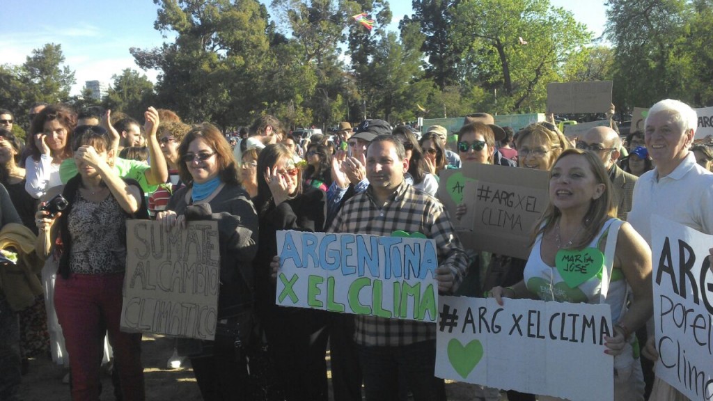 Marcha Global contra el Cambio Climático 2014 Buenos Aires Planetario