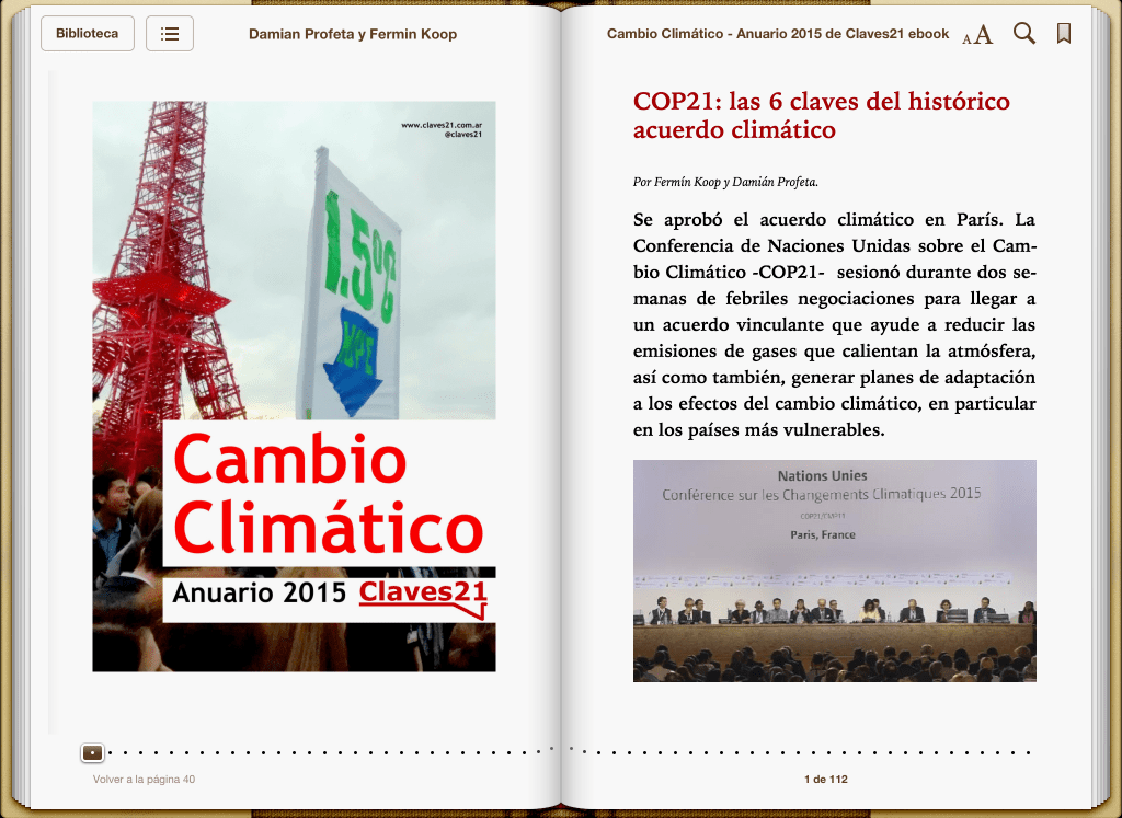 Ebook sobre cambio climático (2015).