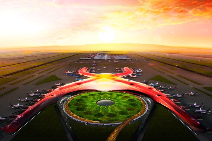 El nuevo aeropuerto de la Ciudad de México se construye donde se proyectó uno de los mayores parques urbanos del mundo.