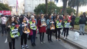 Manifestación en Buenos Aires en protesta por los incendios en la selva amazónica. Foto: Matías Profeta.
