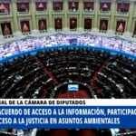 Argentina ratificó el Acuerdo de Escazú. Foto: captura de Diputados TV.